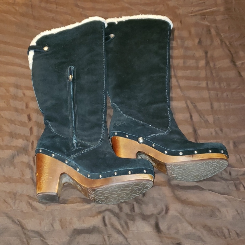 Black uggs  tall authentic